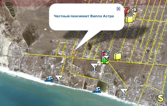 ������� ��������� Villa  Astra  �� ����� ��������� �����